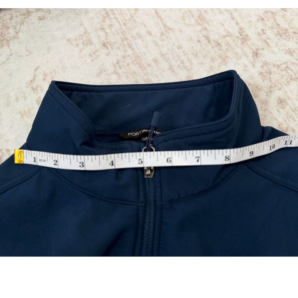 Port Authority Navy Blue Soft Shell Full Zip Fleece Lined Jacket Men's XL - Picture 9 of 10